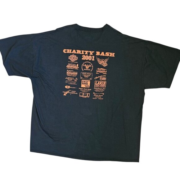 VTG Y2K Motorcycle ABATE‎ Charity Bash Tshirt Central Illinois Black Sz 3X Biker - Picture 6 of 12